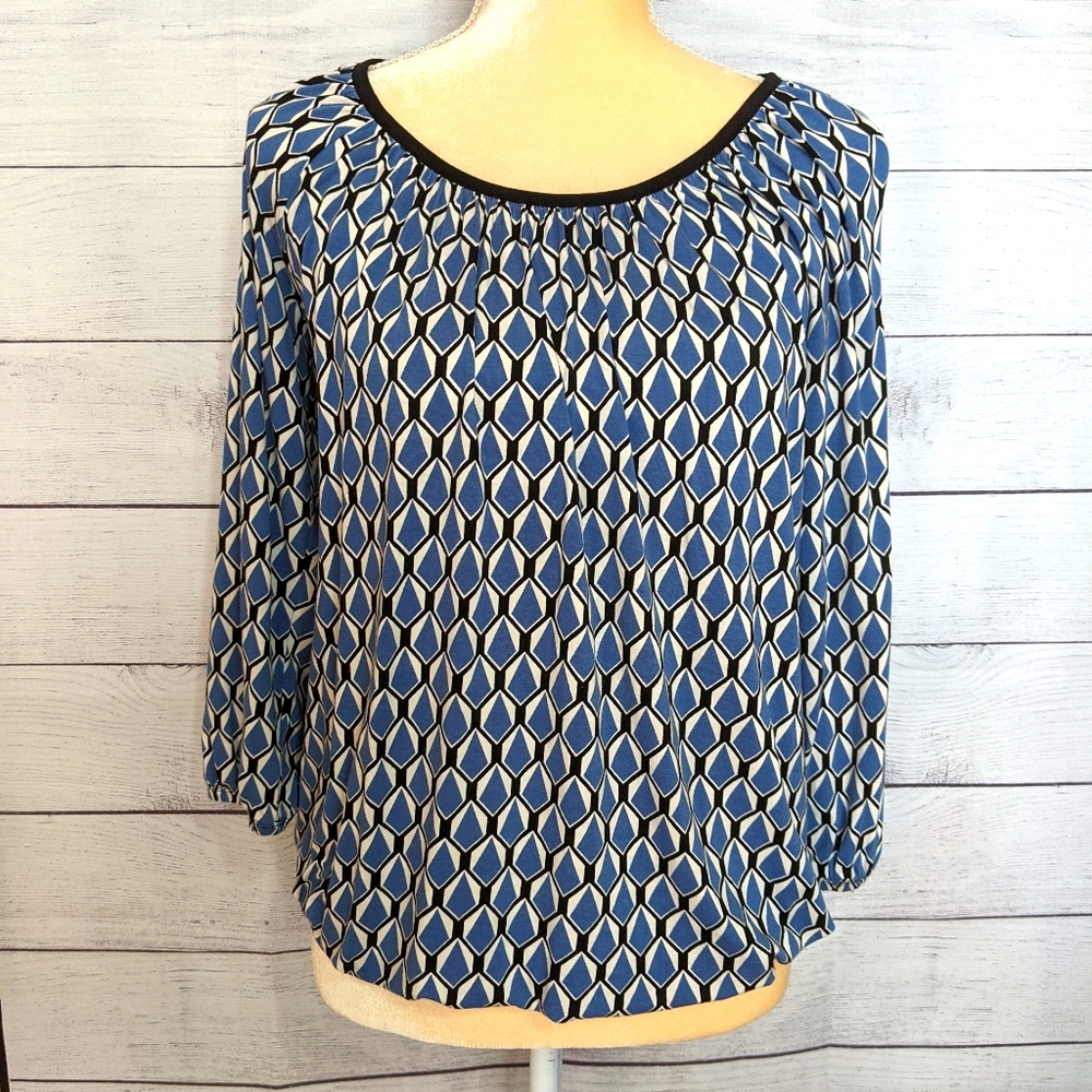 Michael Kors XS / XP 3/4 sleeve shirt Elastic hem